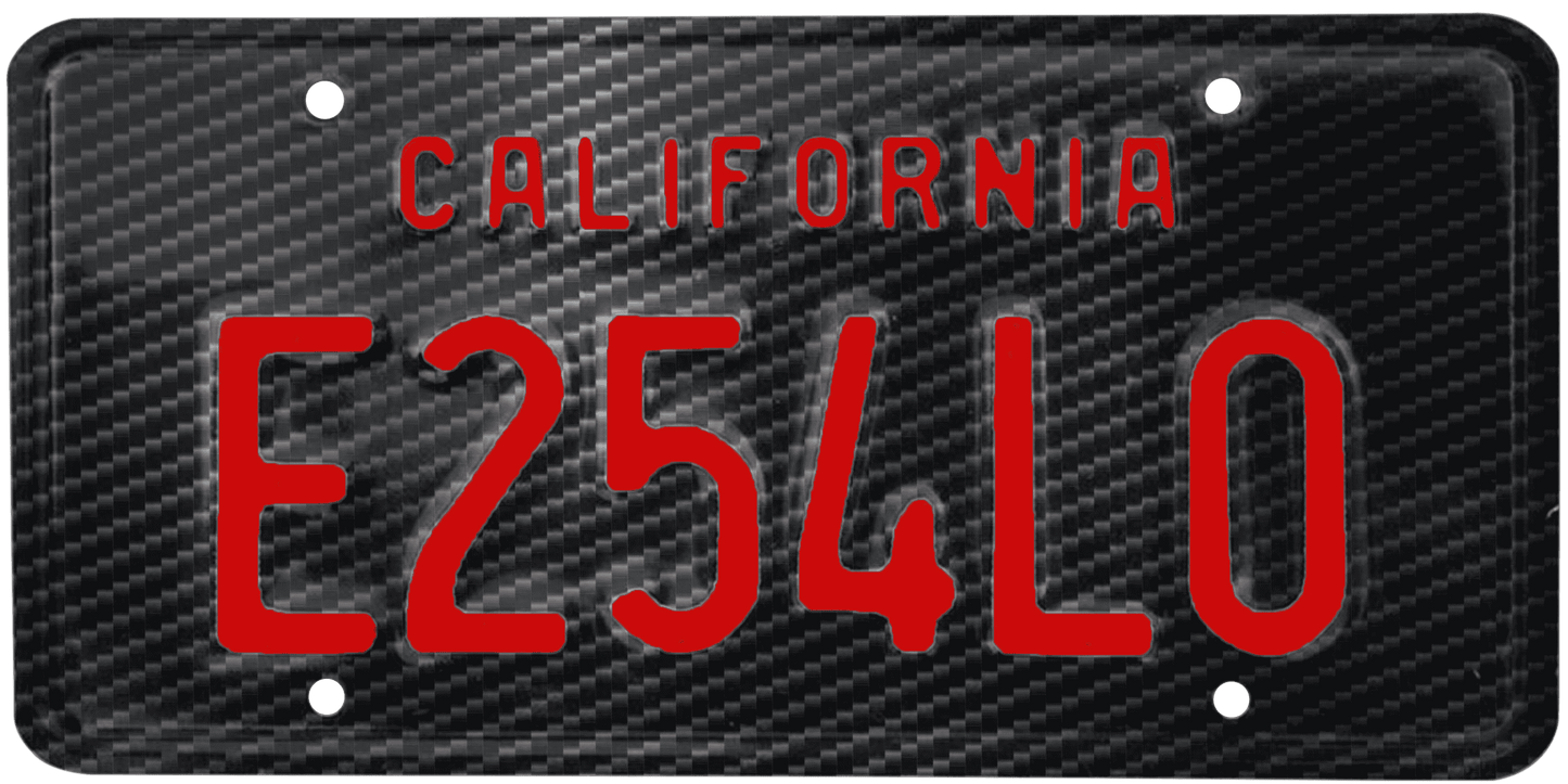 California Legacy License Plate Wrap Kit