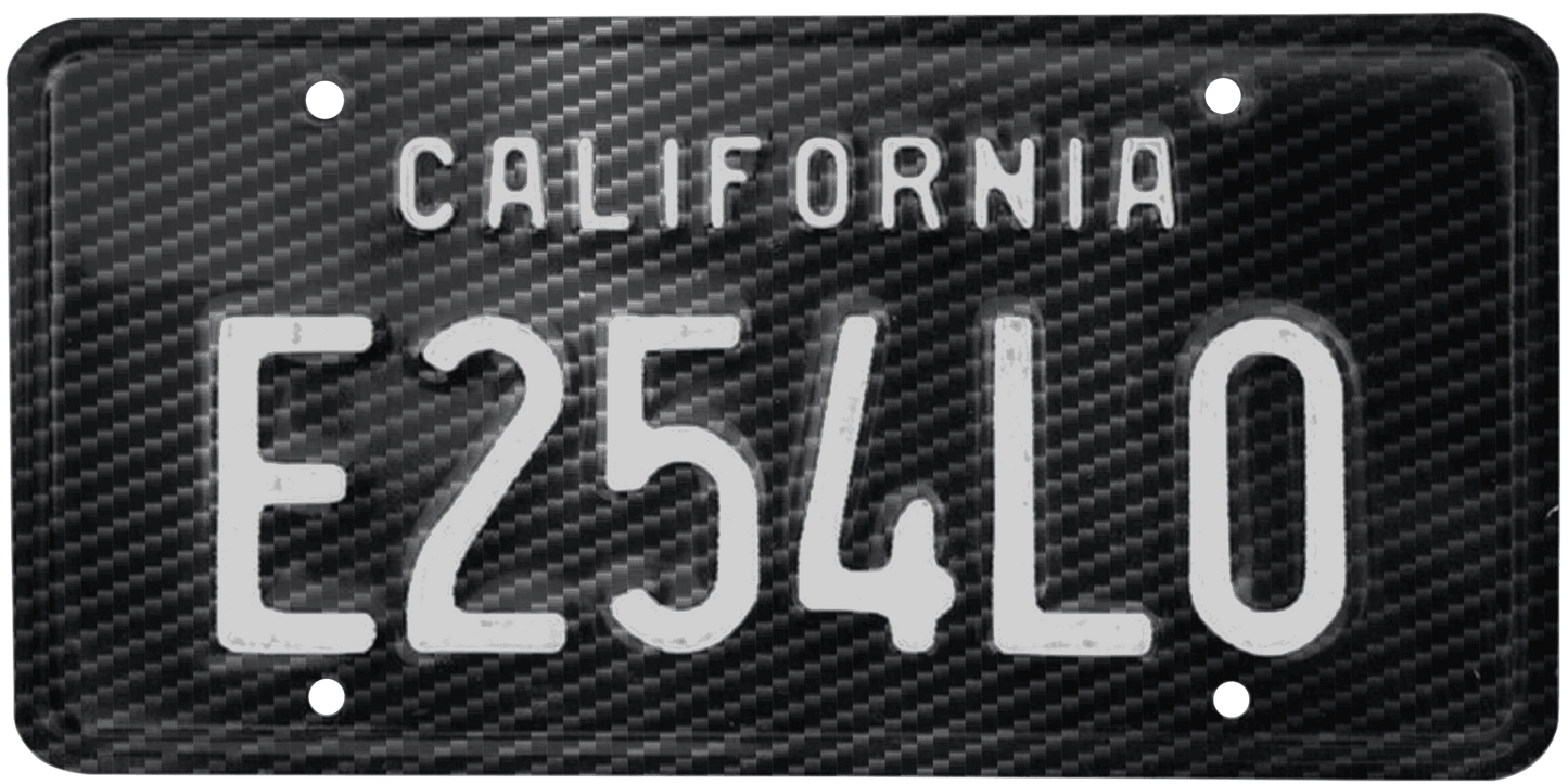 California Legacy License Plate Wrap Kit