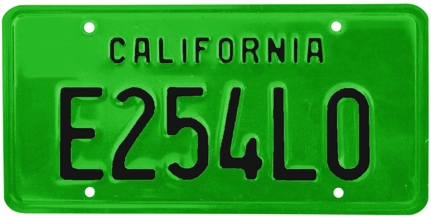 California Legacy License Plate Wrap Kit