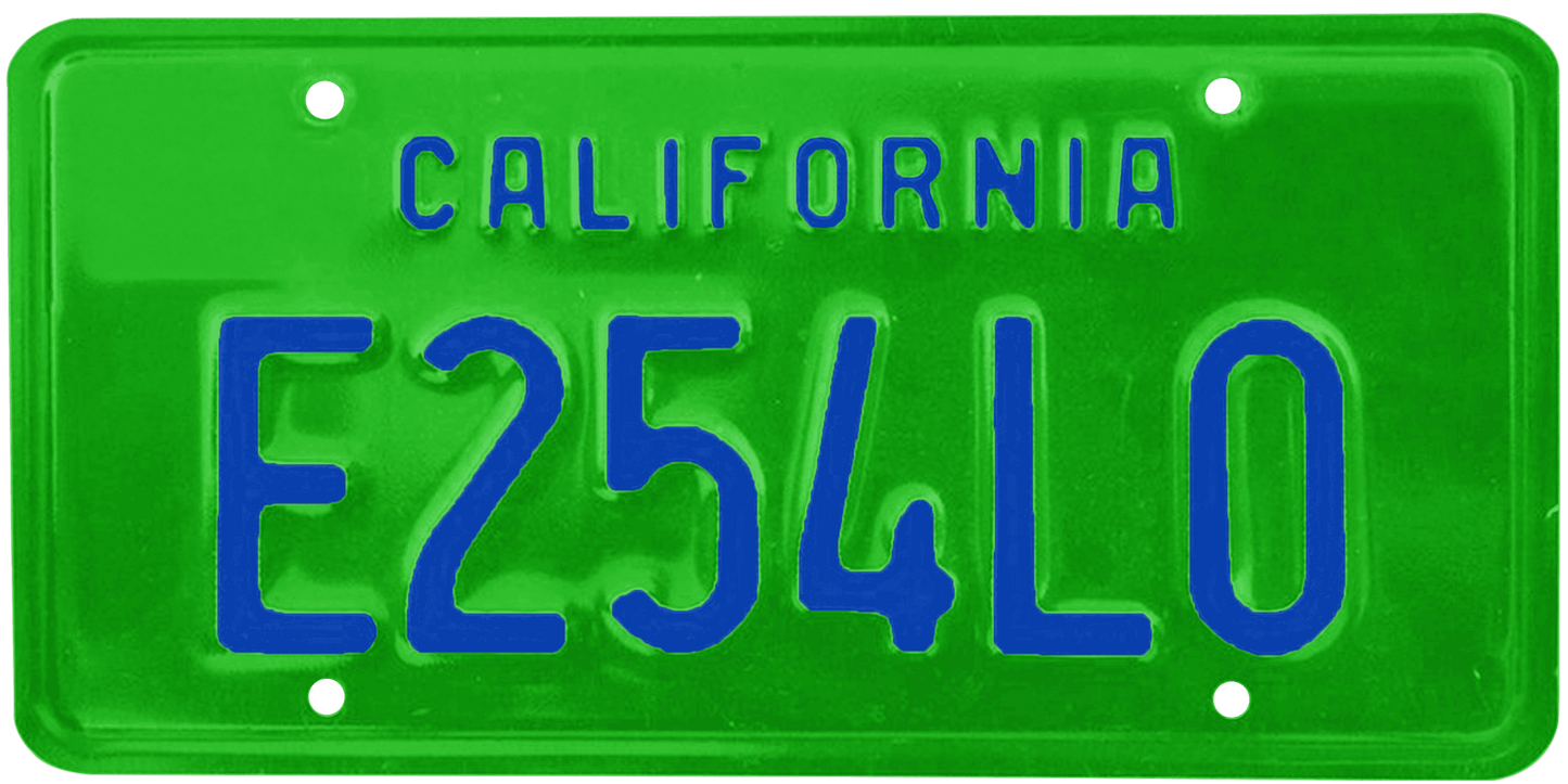 California Legacy License Plate Wrap Kit