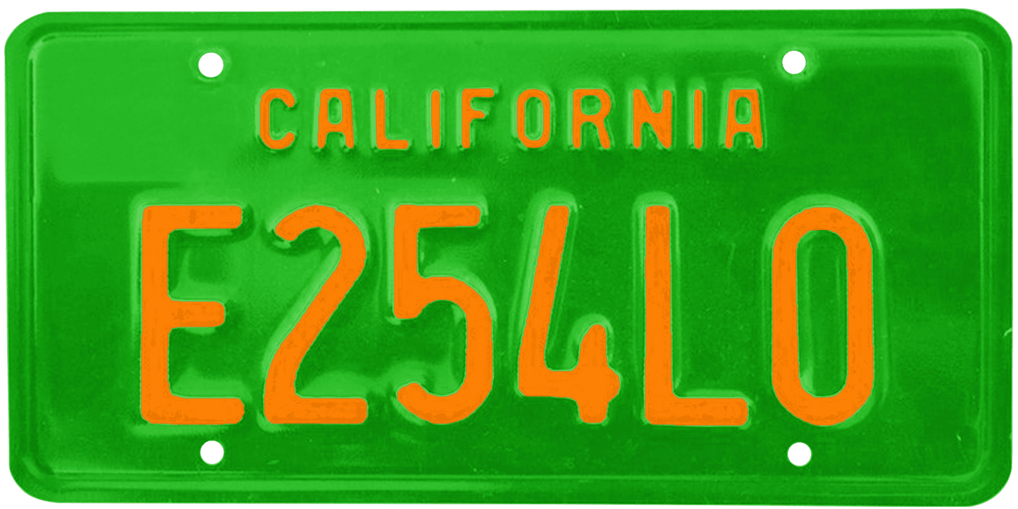 California Legacy License Plate Wrap Kit