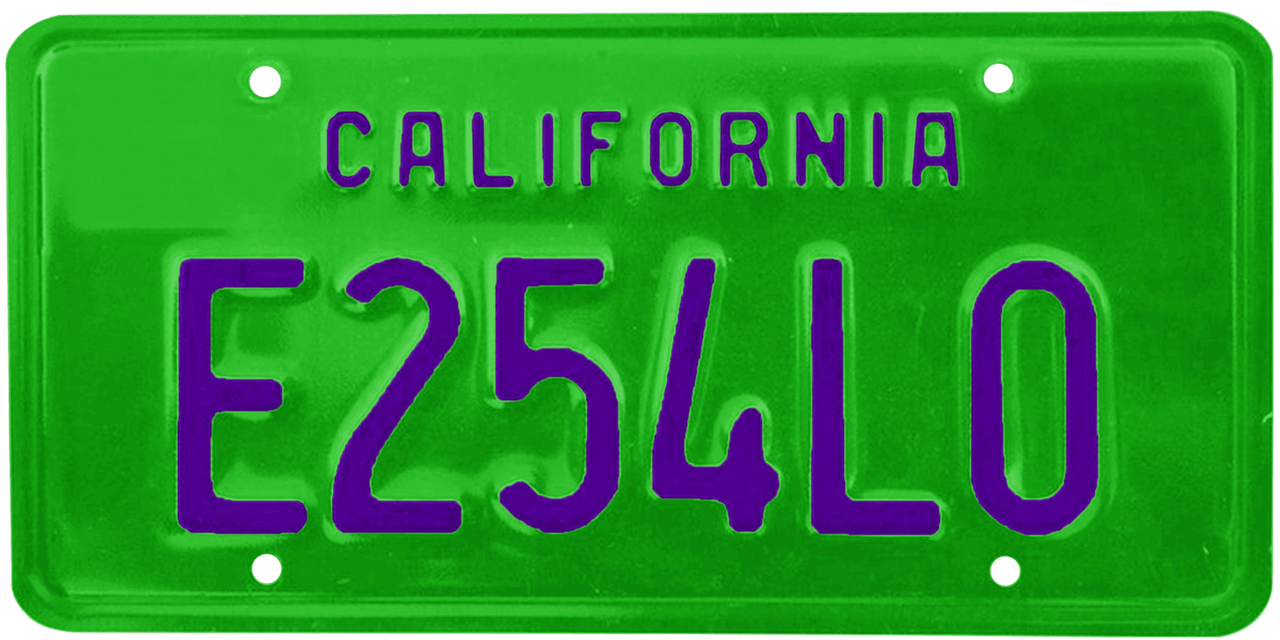 California Legacy License Plate Wrap Kit