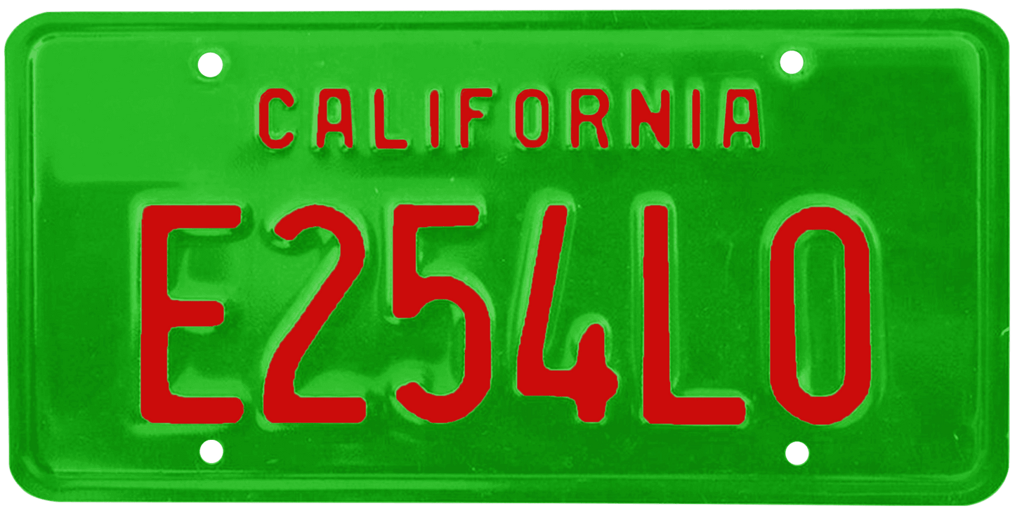 California Legacy License Plate Wrap Kit