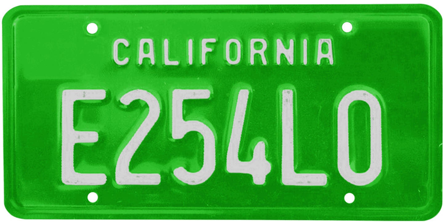 California Legacy License Plate Wrap Kit