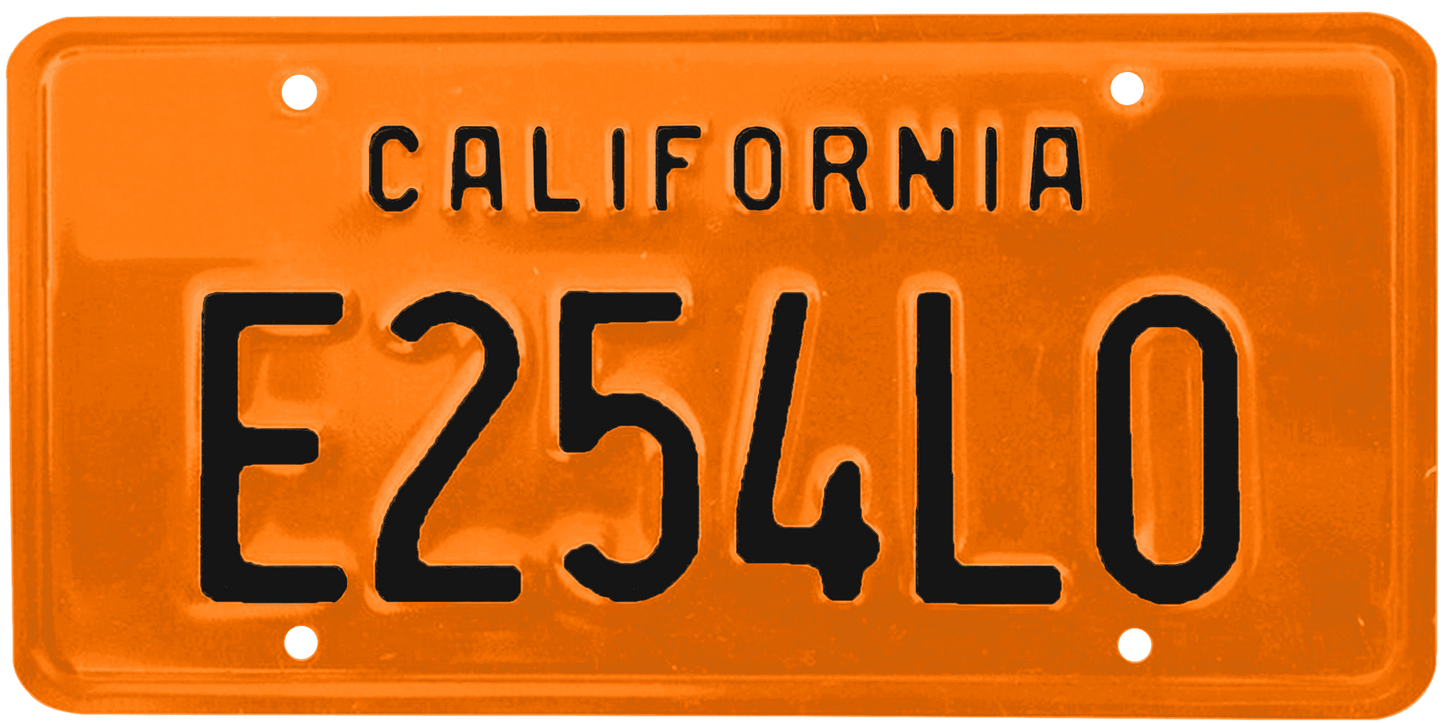 California Legacy License Plate Wrap Kit