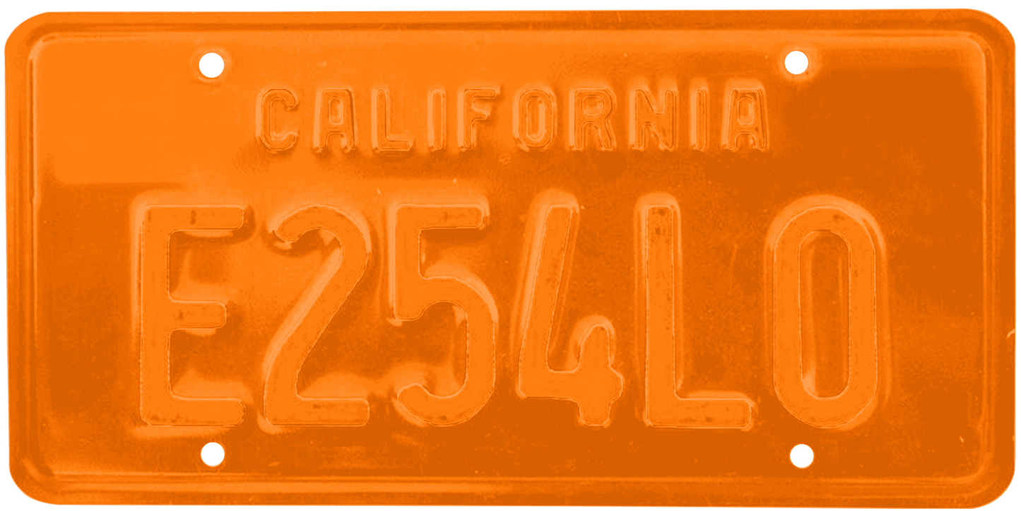 California Legacy License Plate Wrap Kit