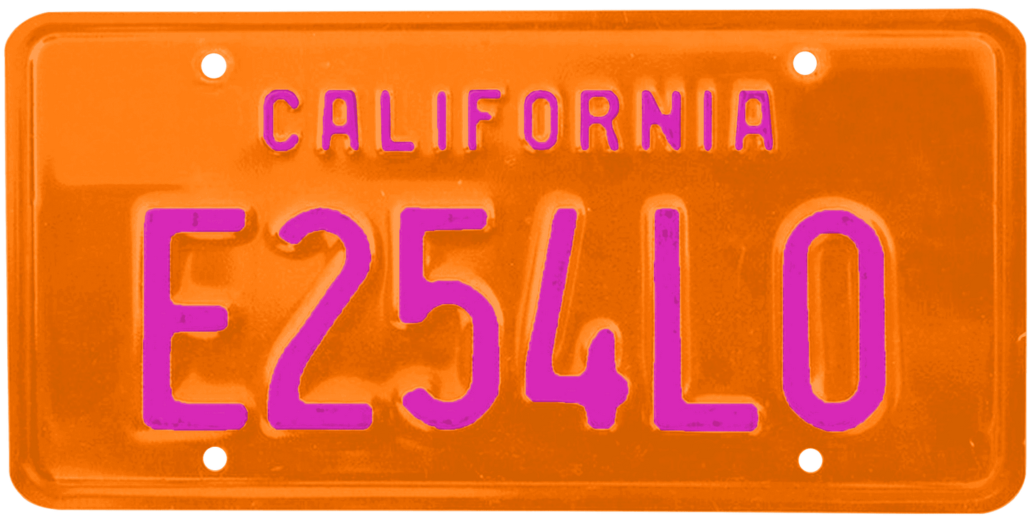 California Legacy License Plate Wrap Kit