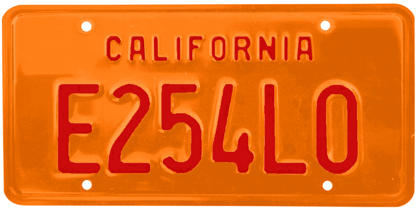 California Legacy License Plate Wrap Kit