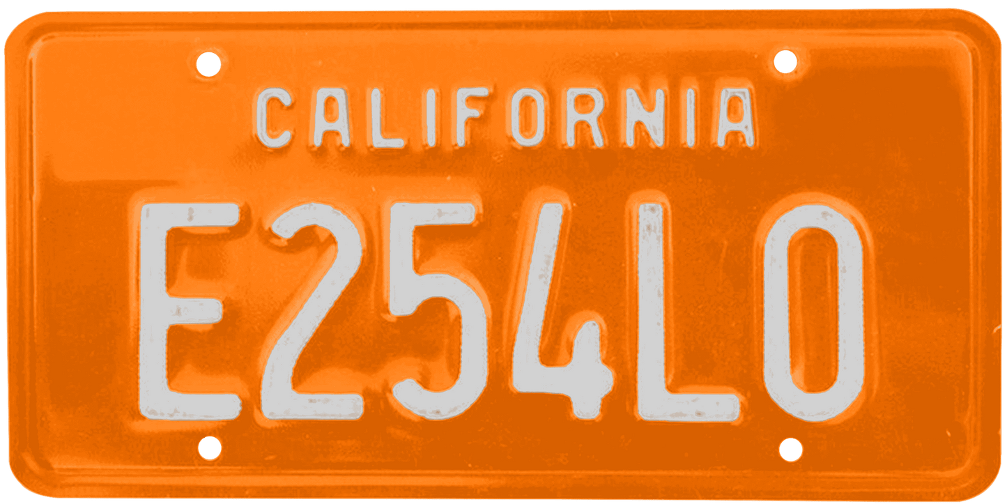 California Legacy License Plate Wrap Kit