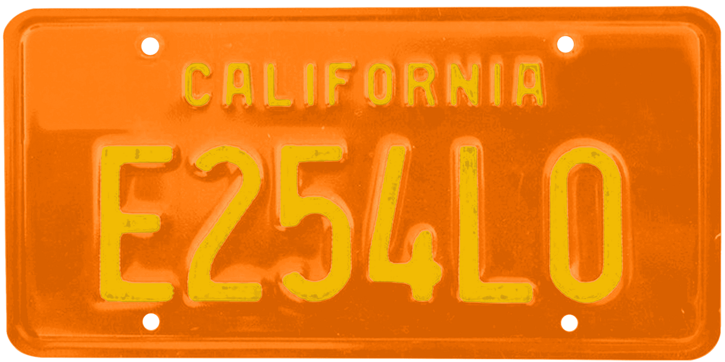 California Legacy License Plate Wrap Kit