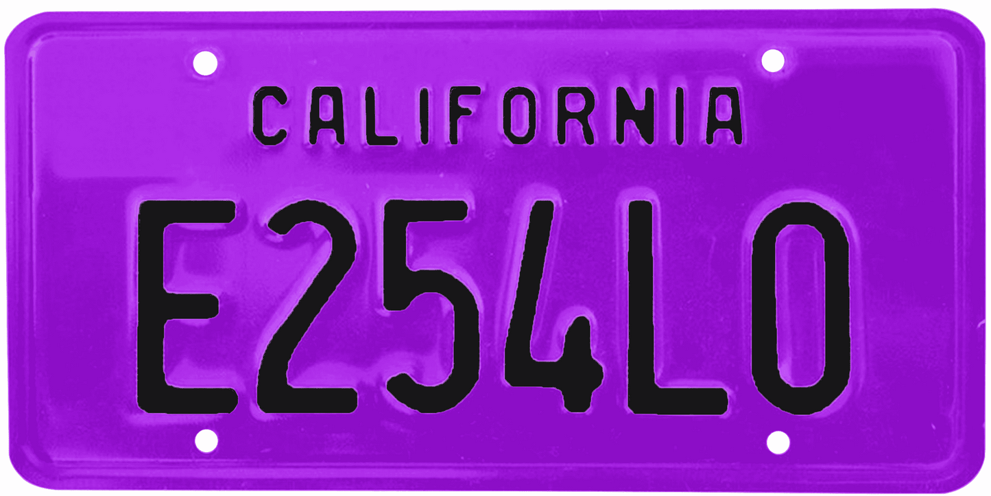 California Legacy License Plate Wrap Kit