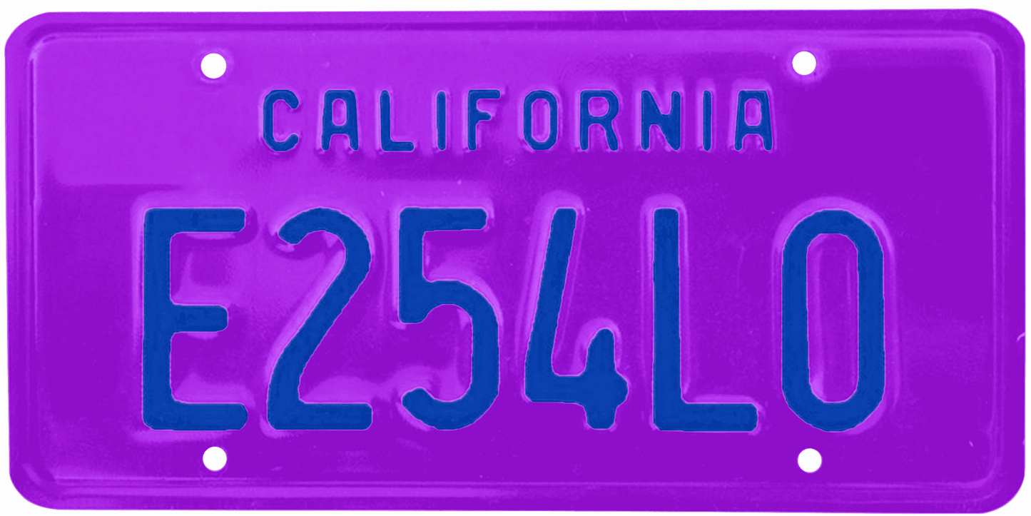 California Legacy License Plate Wrap Kit