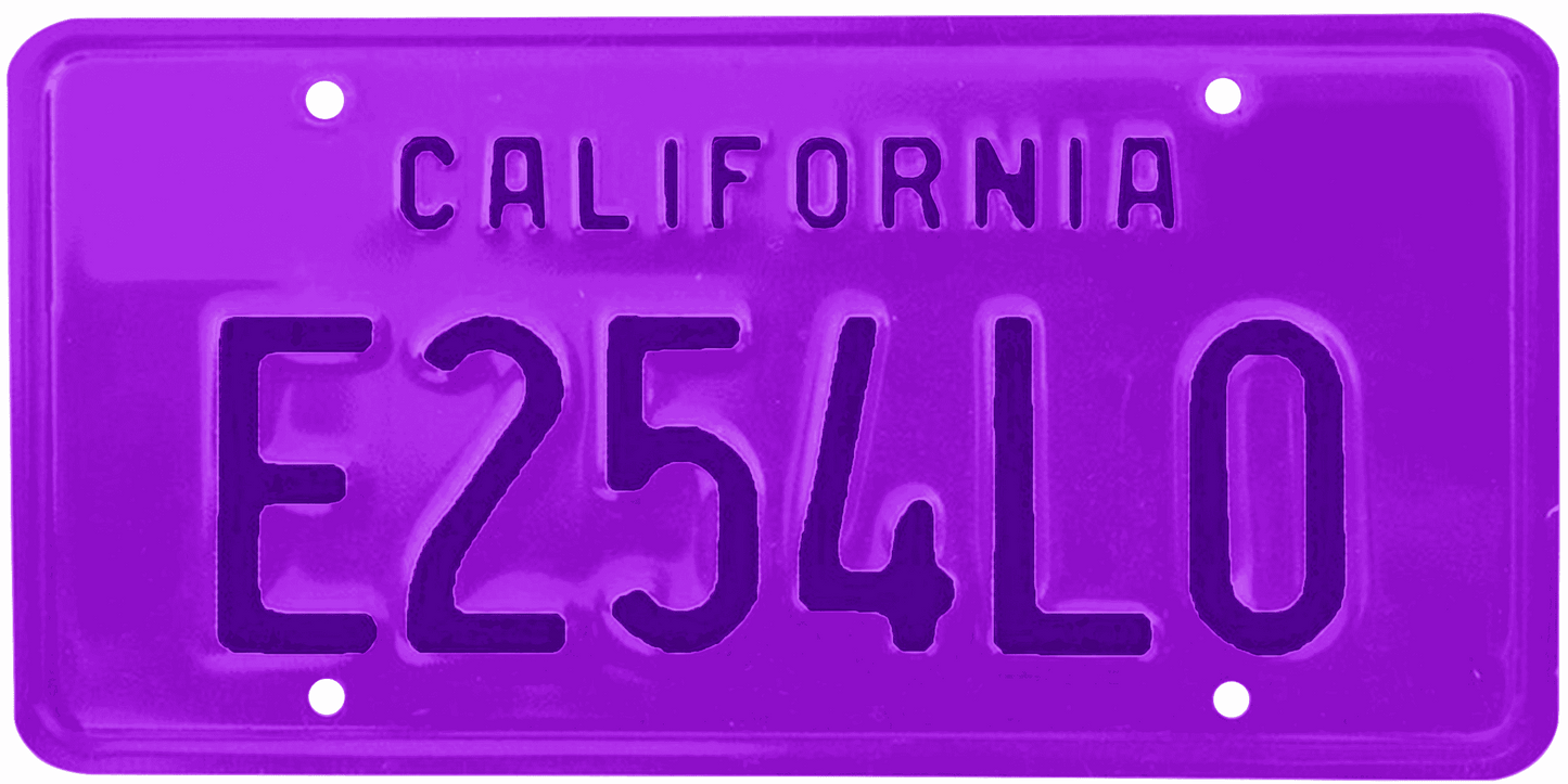 California Legacy License Plate Wrap Kit