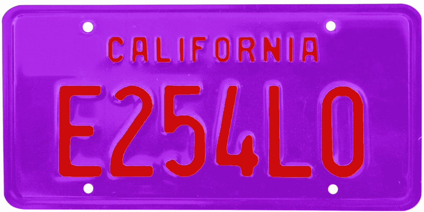 California Legacy License Plate Wrap Kit