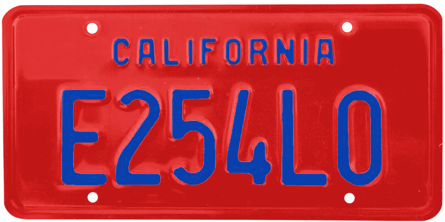 California Legacy License Plate Wrap Kit