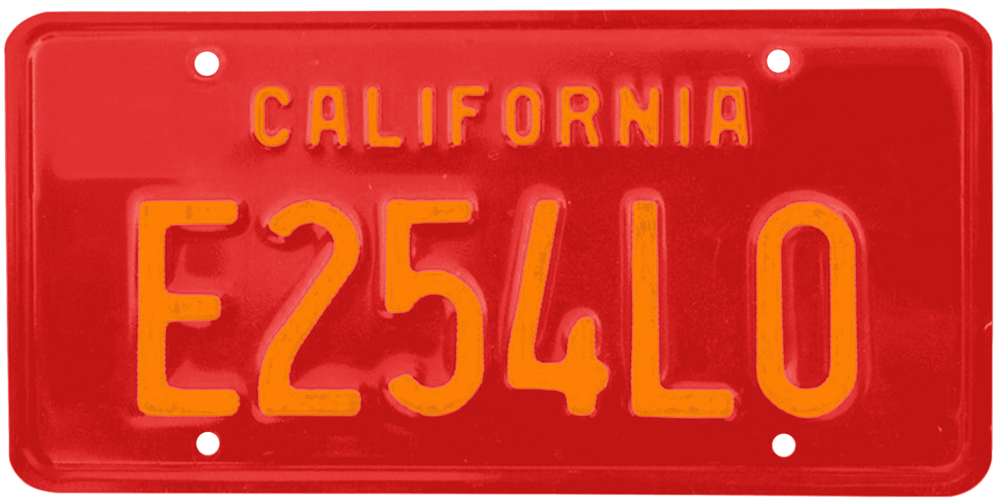 California Legacy License Plate Wrap Kit