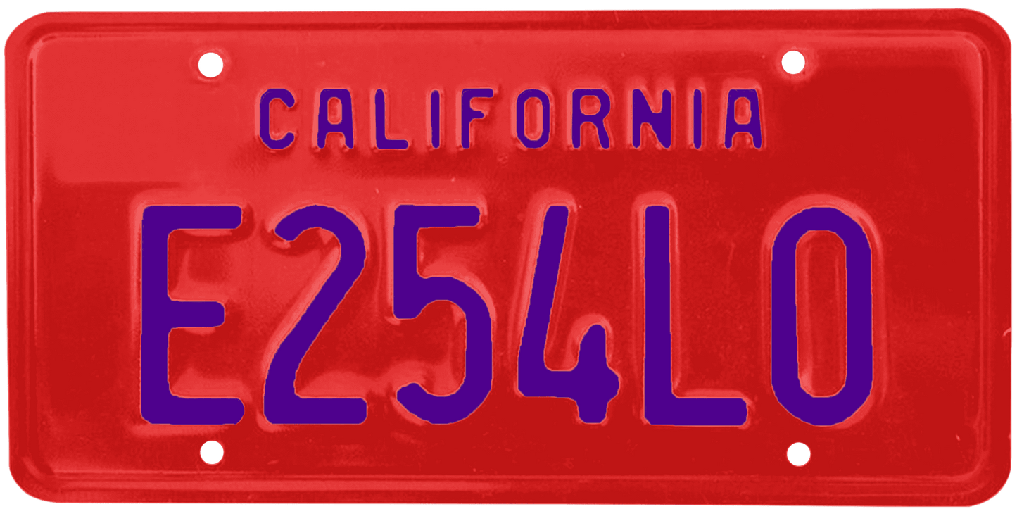 California Legacy License Plate Wrap Kit