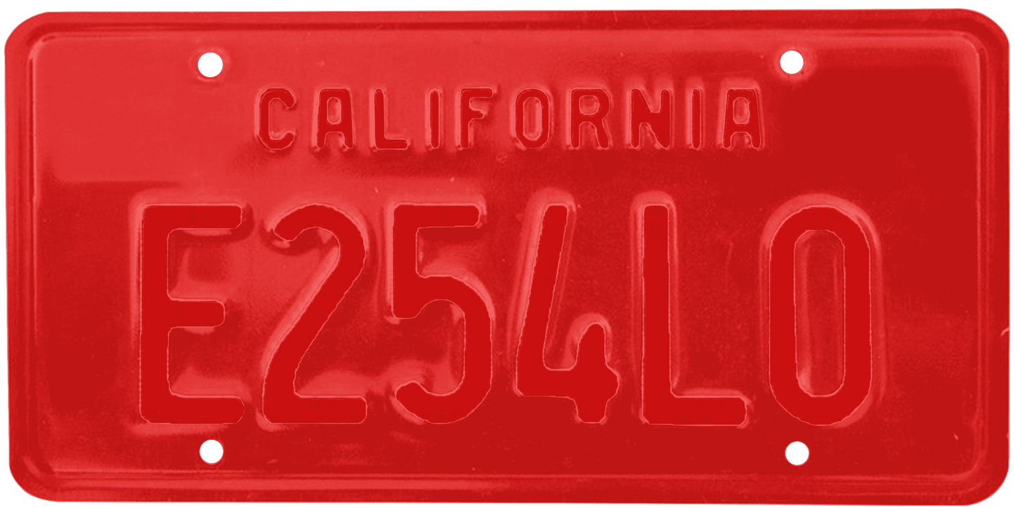 California Legacy License Plate Wrap Kit