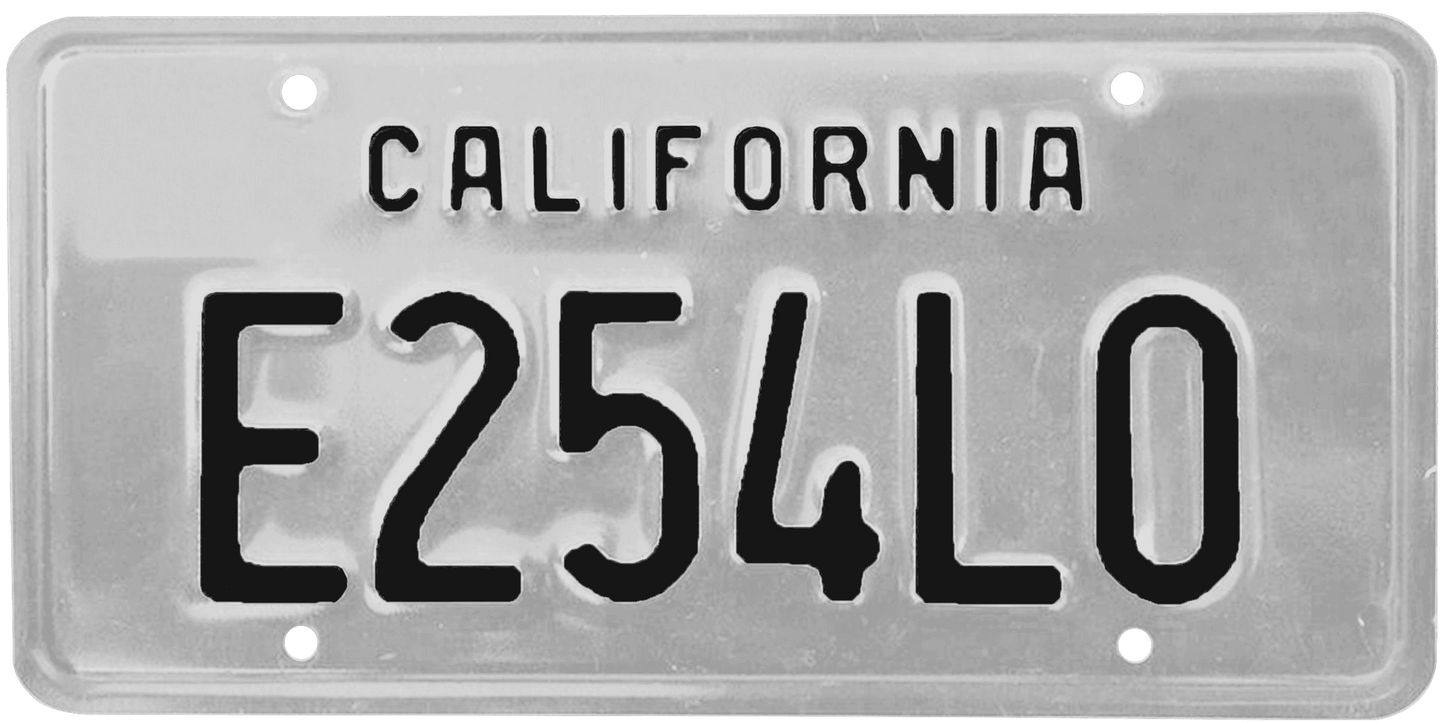 California Legacy License Plate Wrap Kit