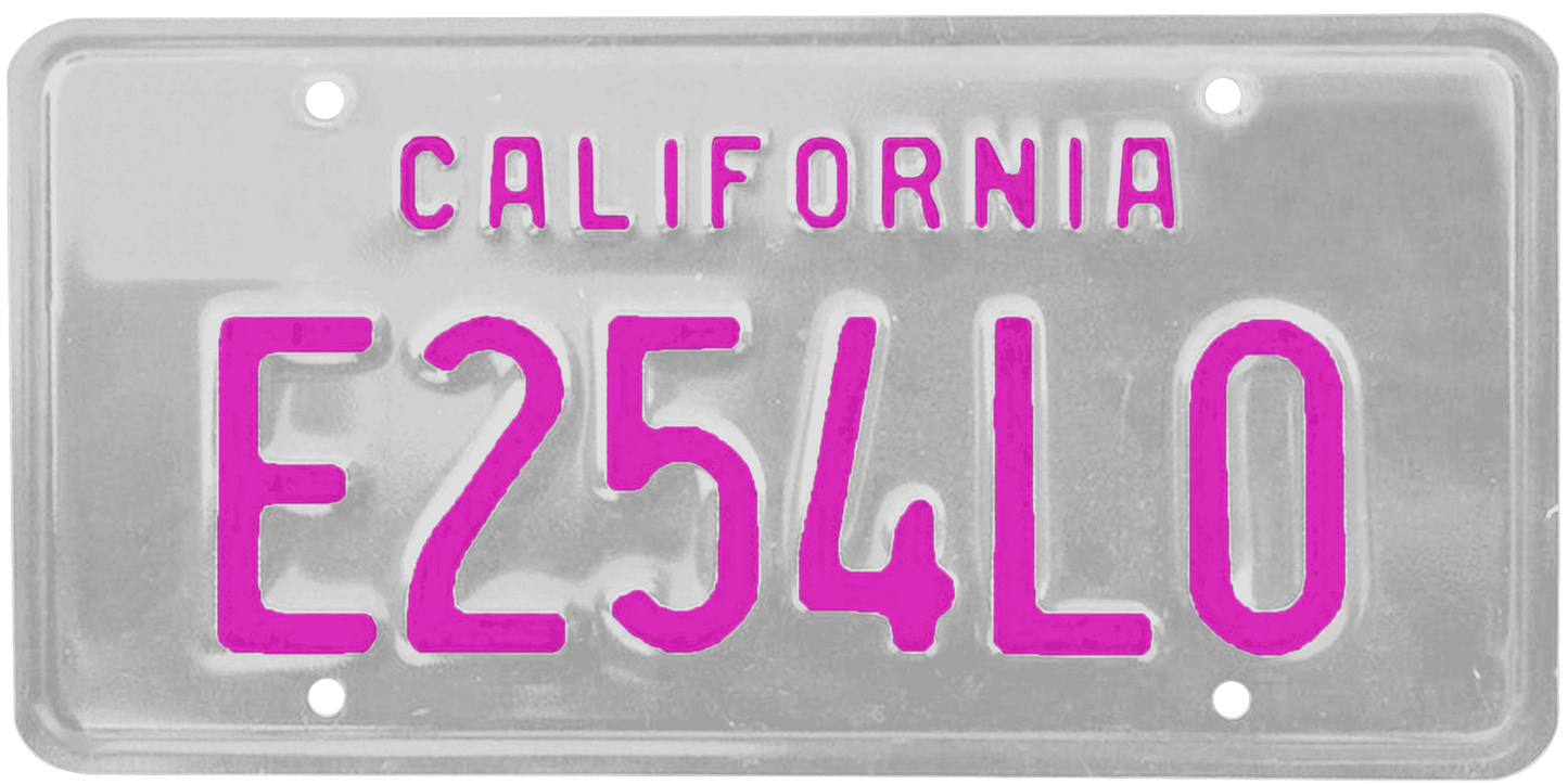 California Legacy License Plate Wrap Kit