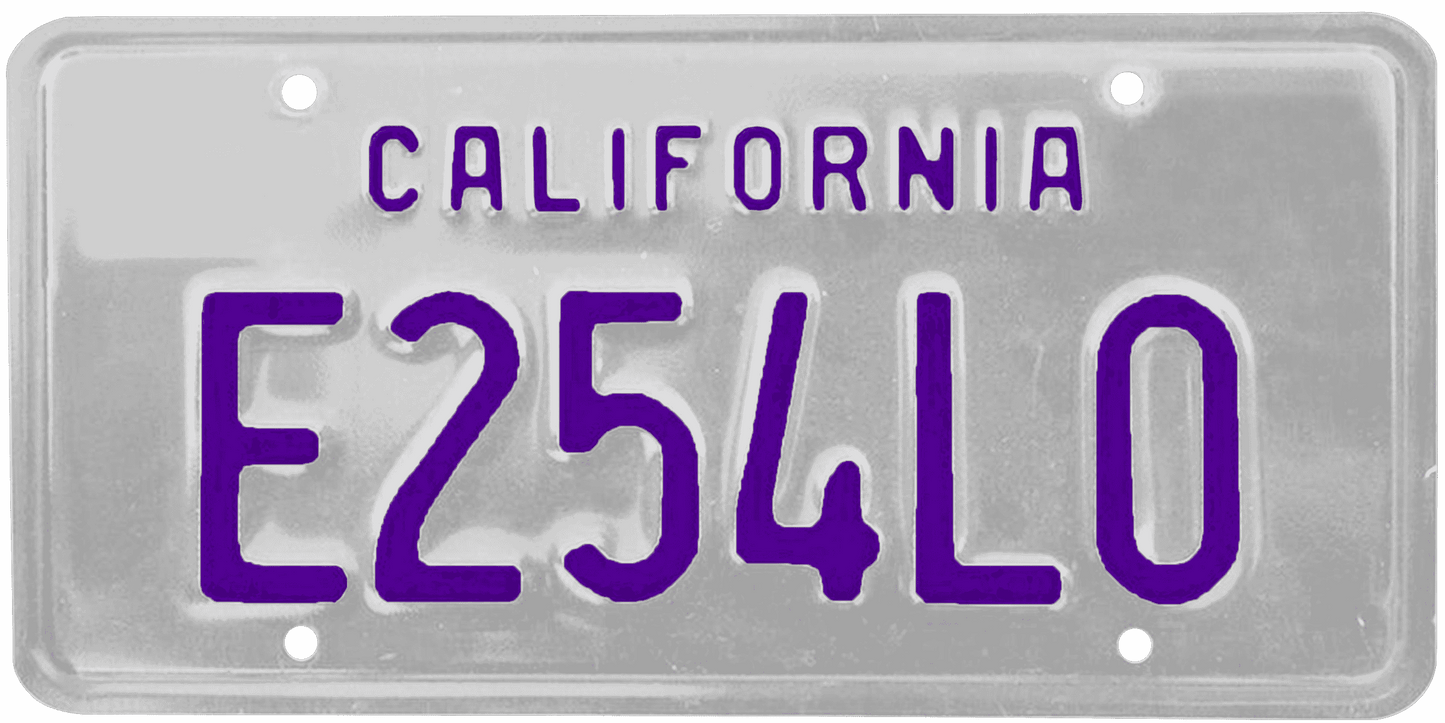 California Legacy License Plate Wrap Kit