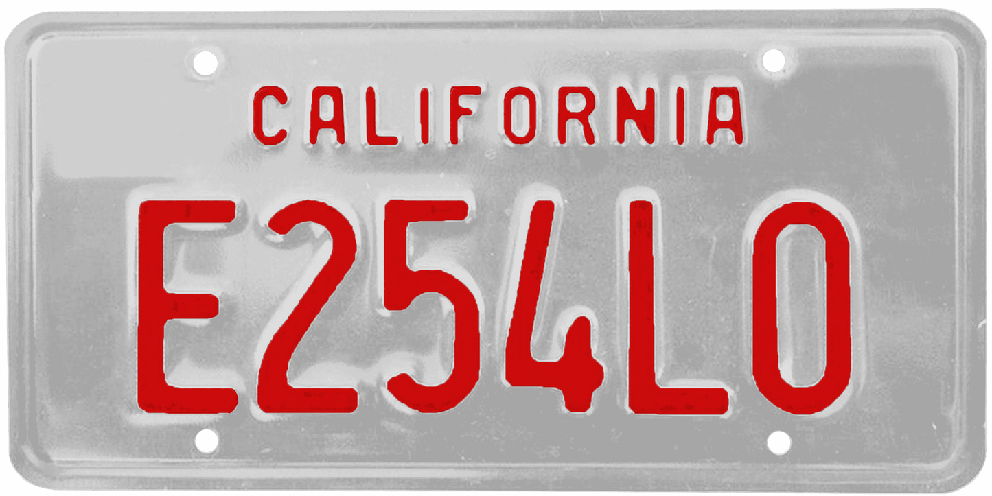 California Legacy License Plate Wrap Kit