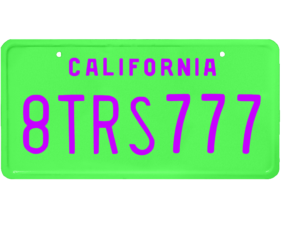 1963 California License Plate Wrap Kit