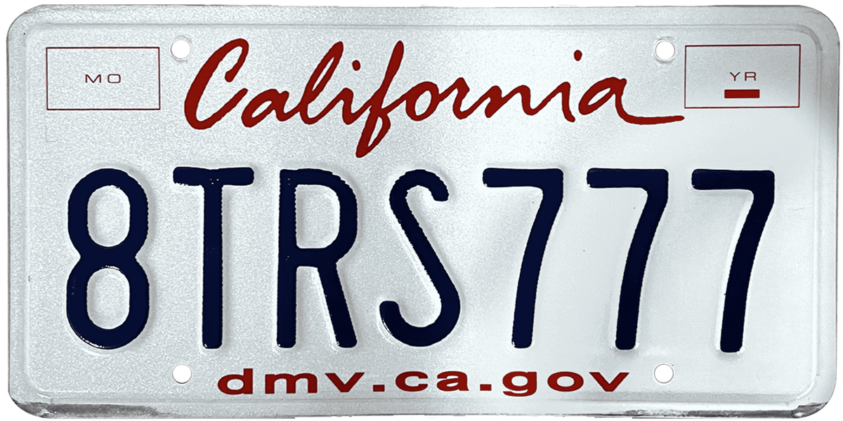 California Plate Sticker PlateWrapsUS
