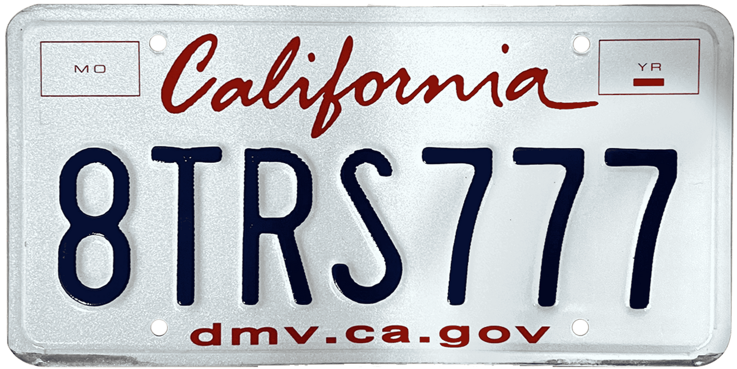 California License Plate Wrap Kit