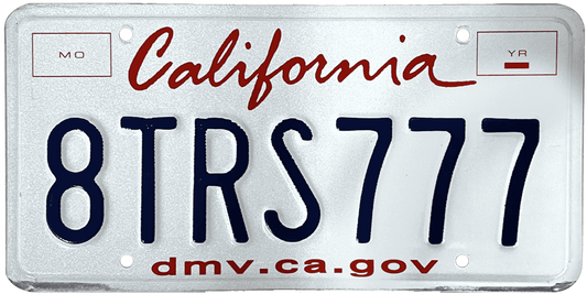 California License Plate Wrap Kit