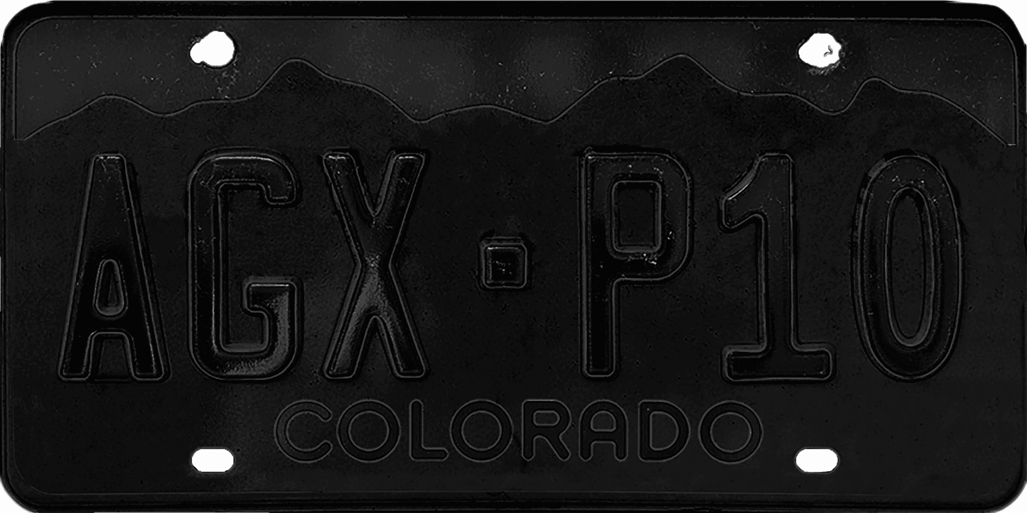 Colorado License Plate Wrap Kit