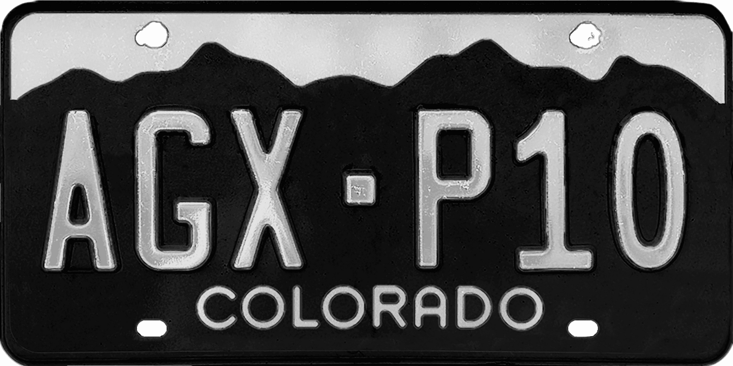 Colorado License Plate Wrap Kit