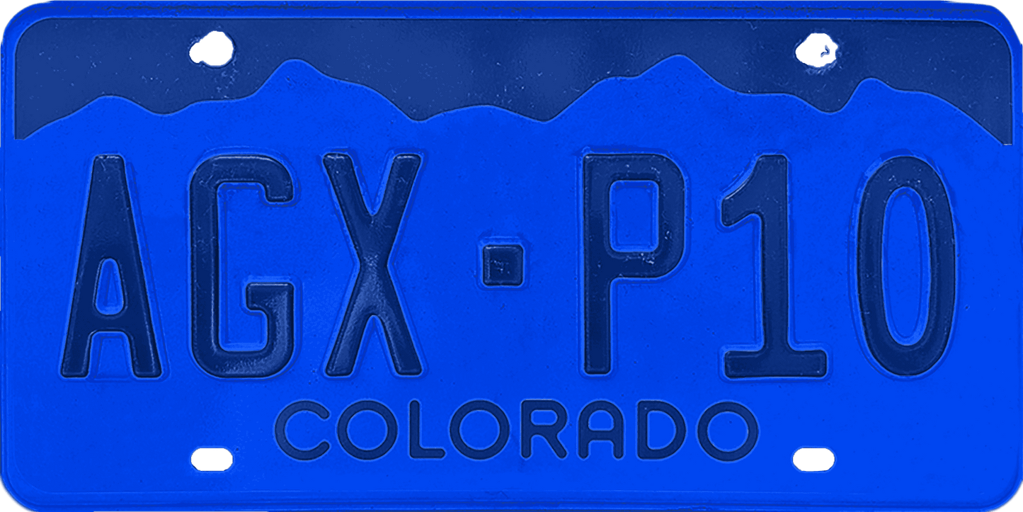 Colorado License Plate Wrap Kit