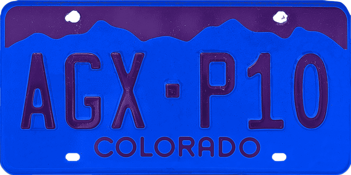 Colorado License Plate Wrap Kit