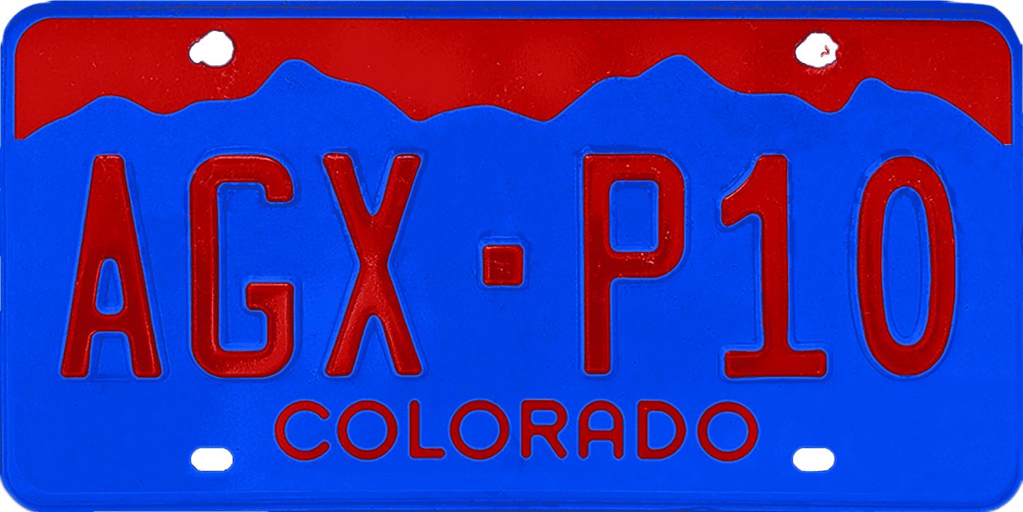 Colorado License Plate Wrap Kit