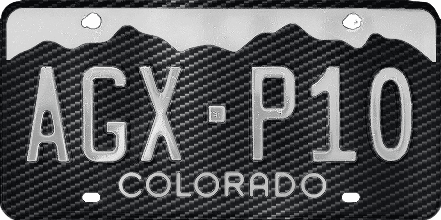 Colorado License Plate Wrap Kit