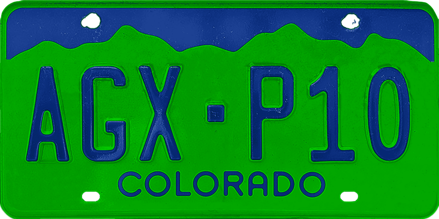 Colorado License Plate Wrap Kit