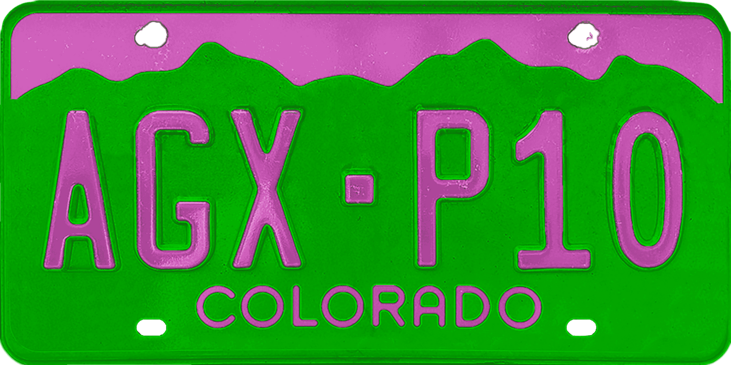 Colorado License Plate Wrap Kit