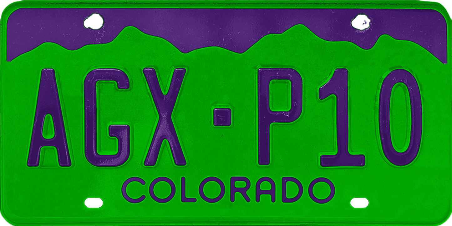 Colorado License Plate Wrap Kit