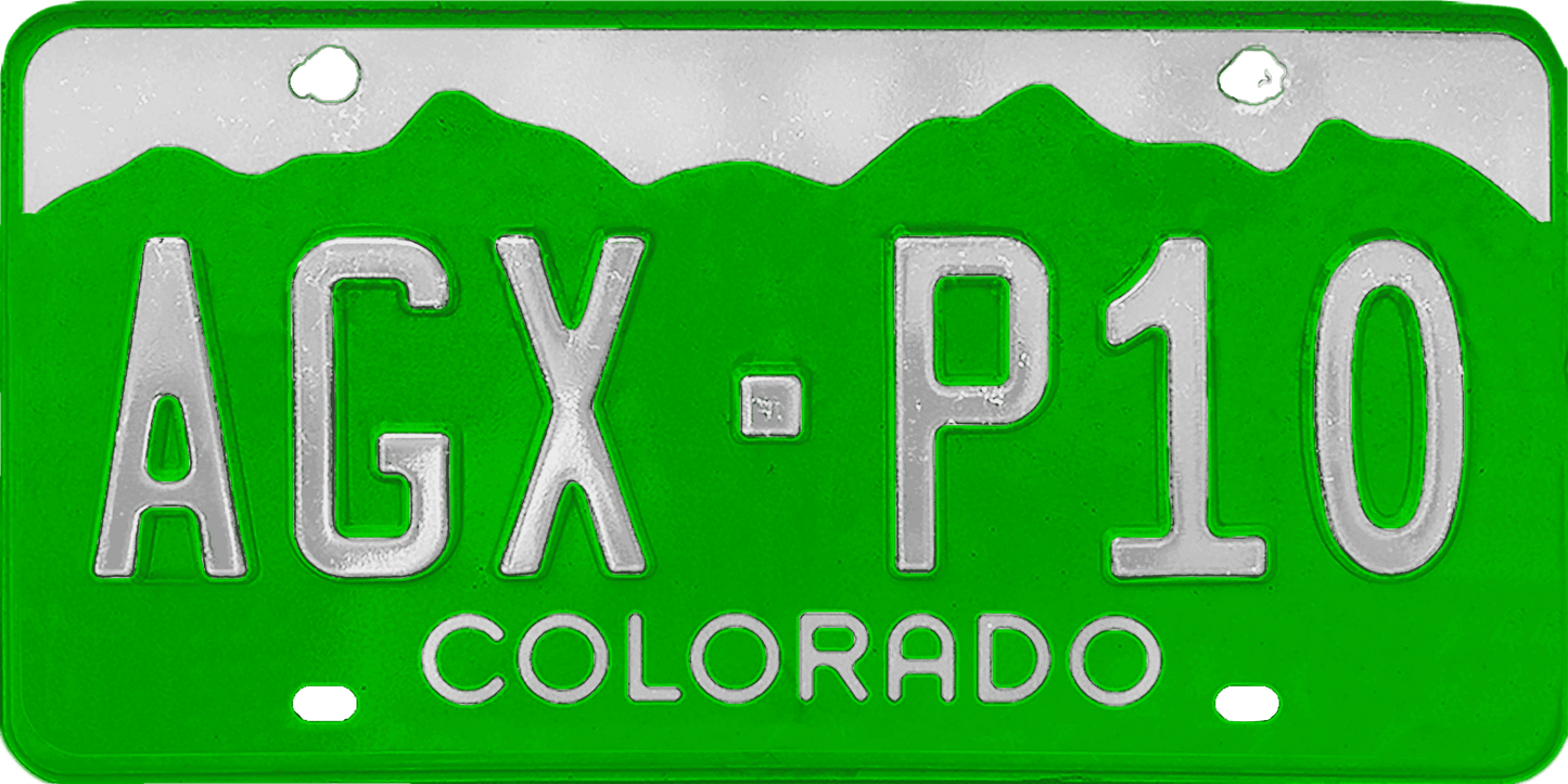 Colorado License Plate Wrap Kit