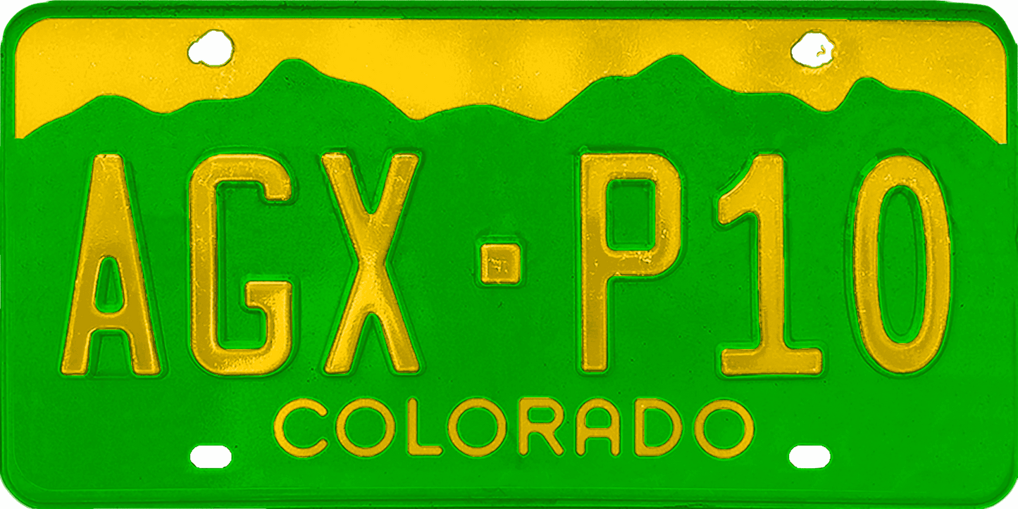 Colorado License Plate Wrap Kit