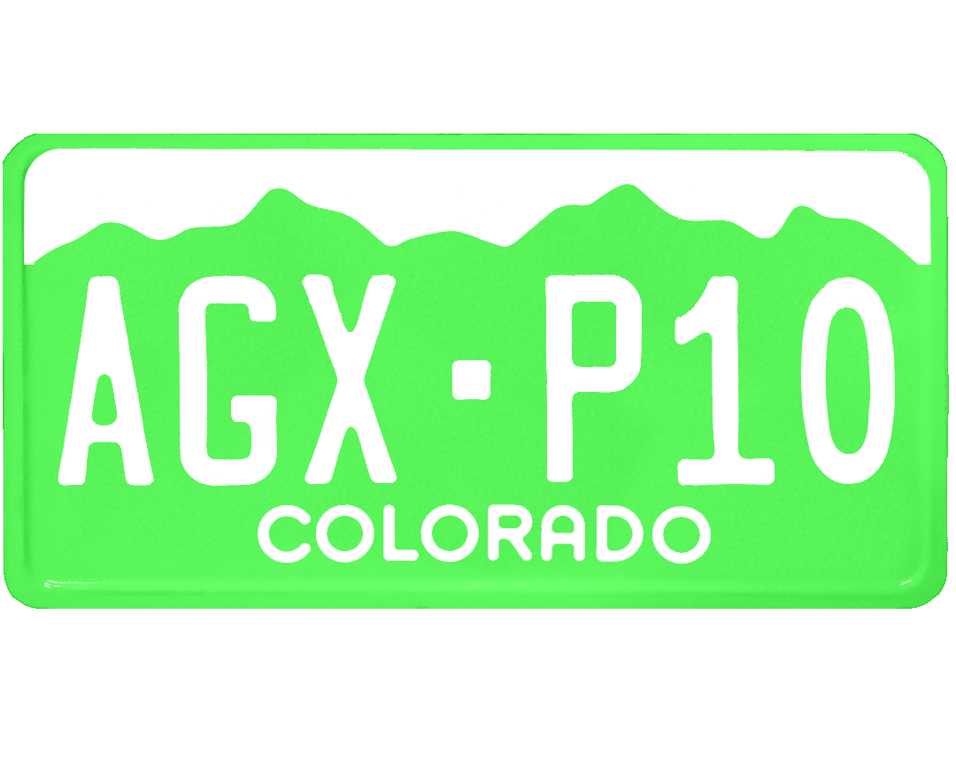Colorado License Plate Wrap Kit