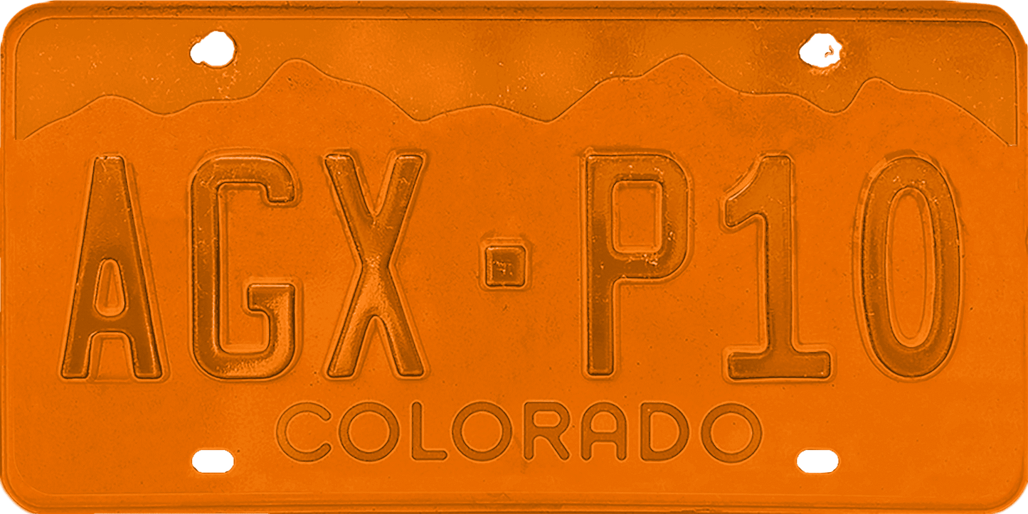 Colorado License Plate Wrap Kit