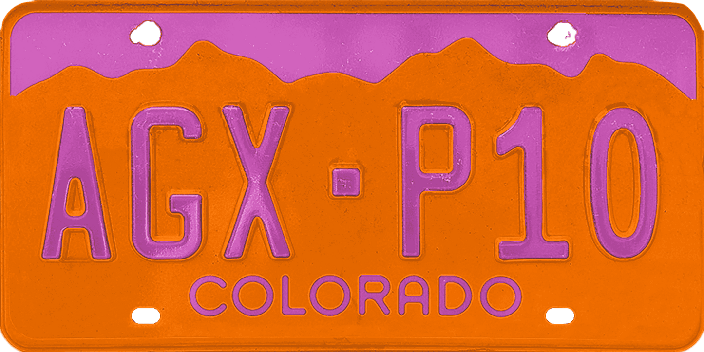 Colorado License Plate Wrap Kit