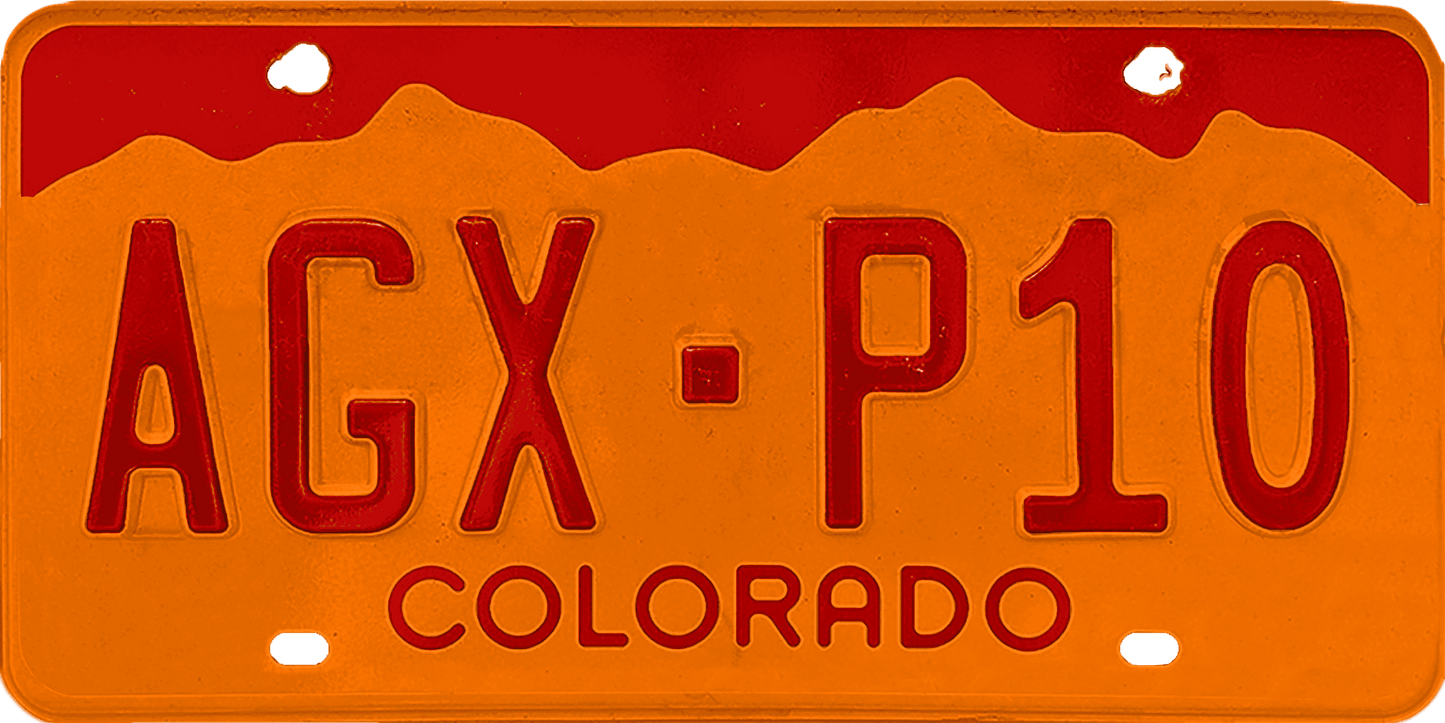 Colorado License Plate Wrap Kit