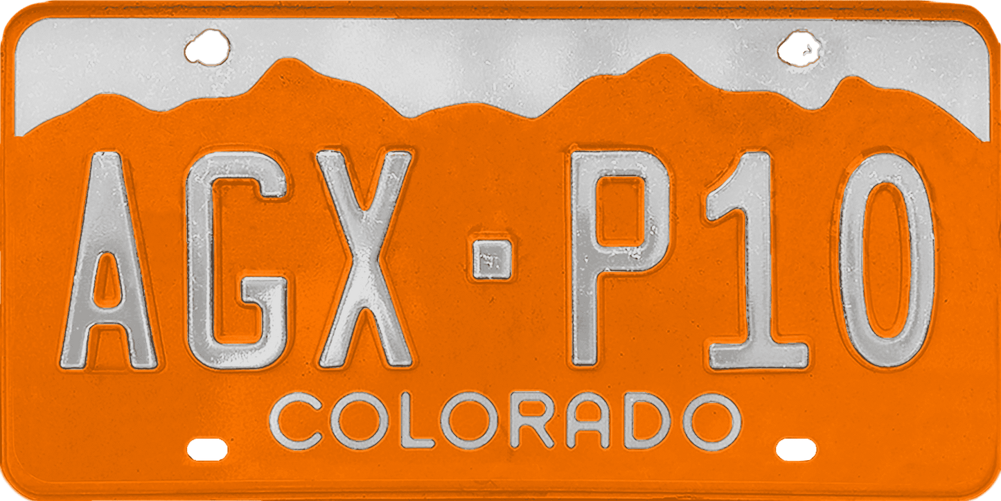 Colorado License Plate Wrap Kit