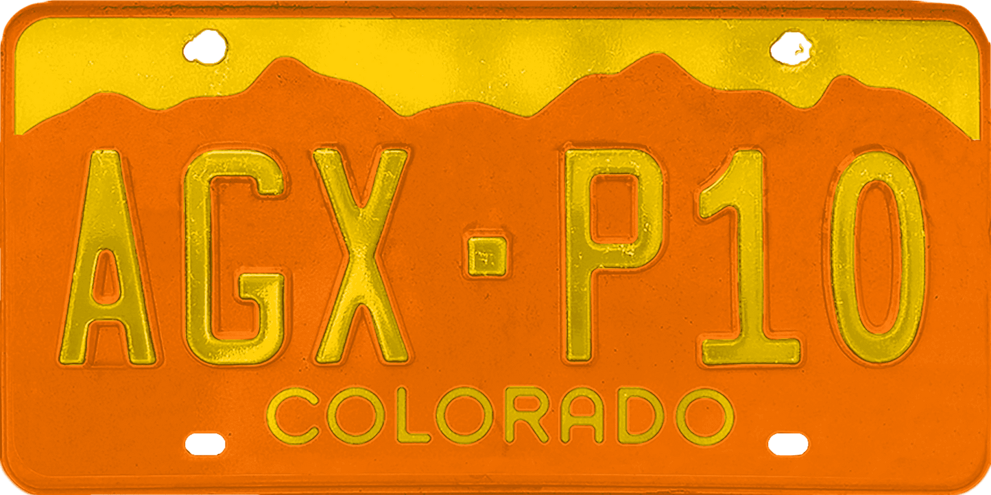 Colorado License Plate Wrap Kit