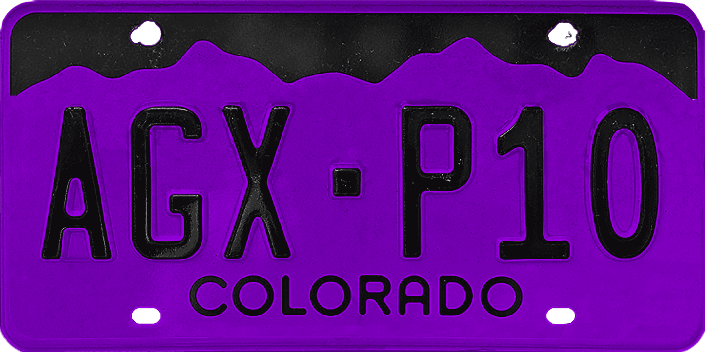 Colorado License Plate Wrap Kit