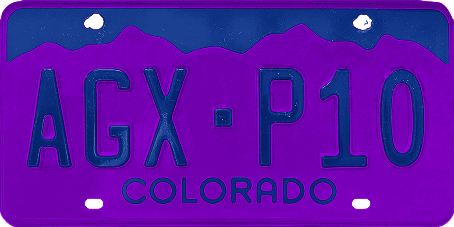 Colorado License Plate Wrap Kit