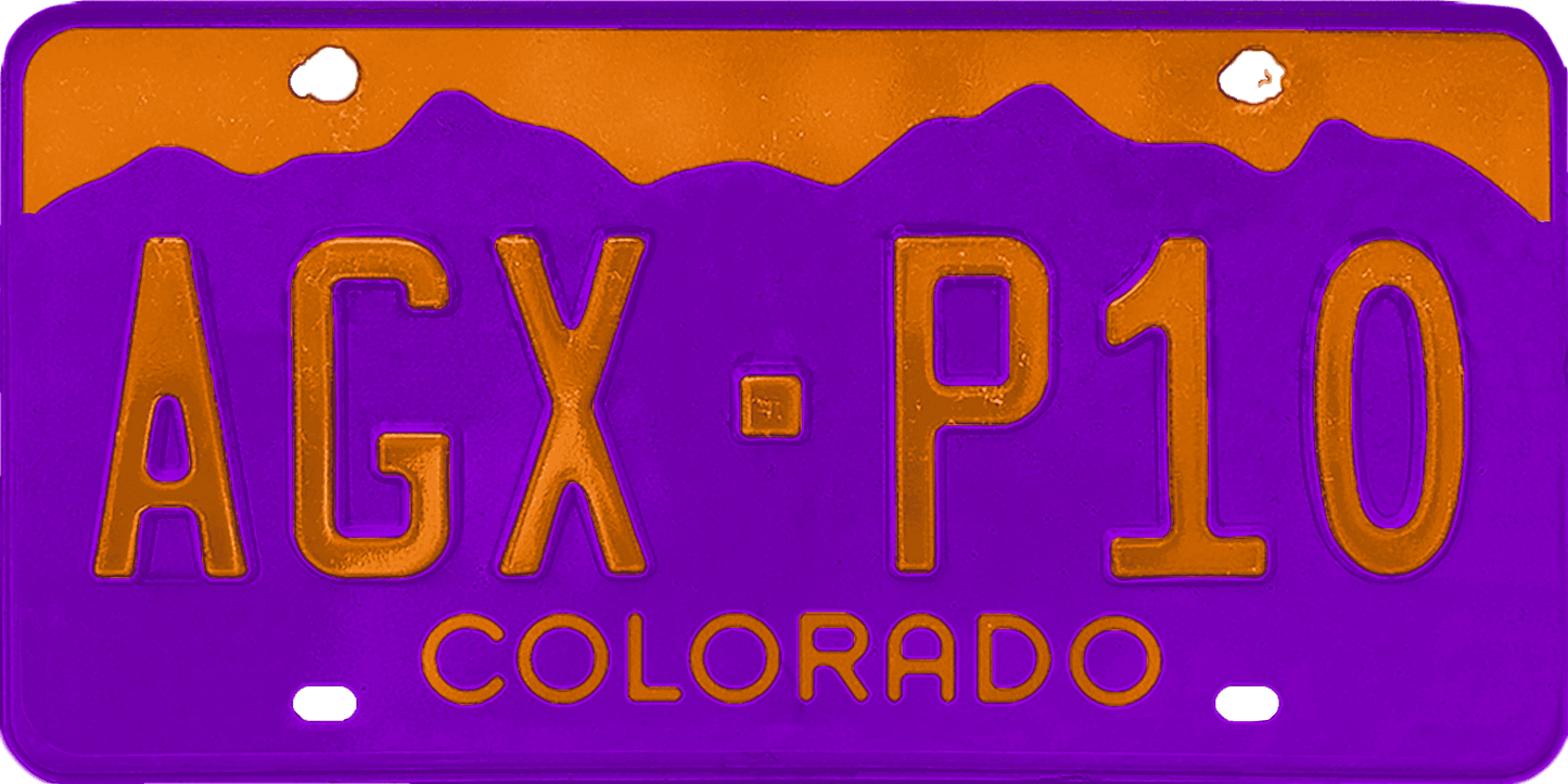 Colorado License Plate Wrap Kit